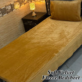 Soft Velvet Fleece Bedsheet Single Bed-630